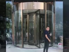 Porta girevole automatica a frequenza di tensione AC220/50Hz per edifici per uffici