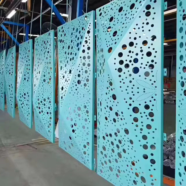 Parete vetrata in alluminio con rivestimento in polvere spessore di vetro 5 mm-12 mm colore vetro rivestito