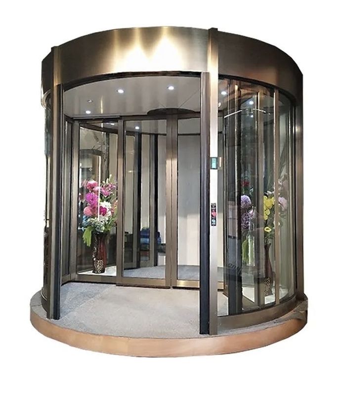 Elegante e pratica porta girevole automatica per edifici aziendali