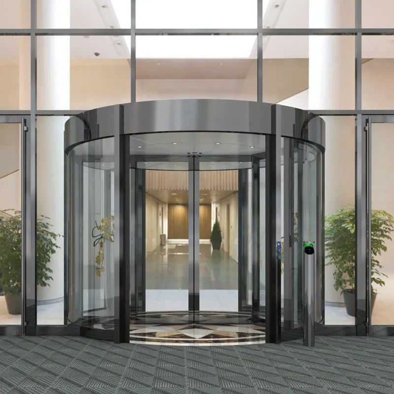 Porta girevole conveniente e automatica per l'accesso sicuro e moderno agli edifici commerciali