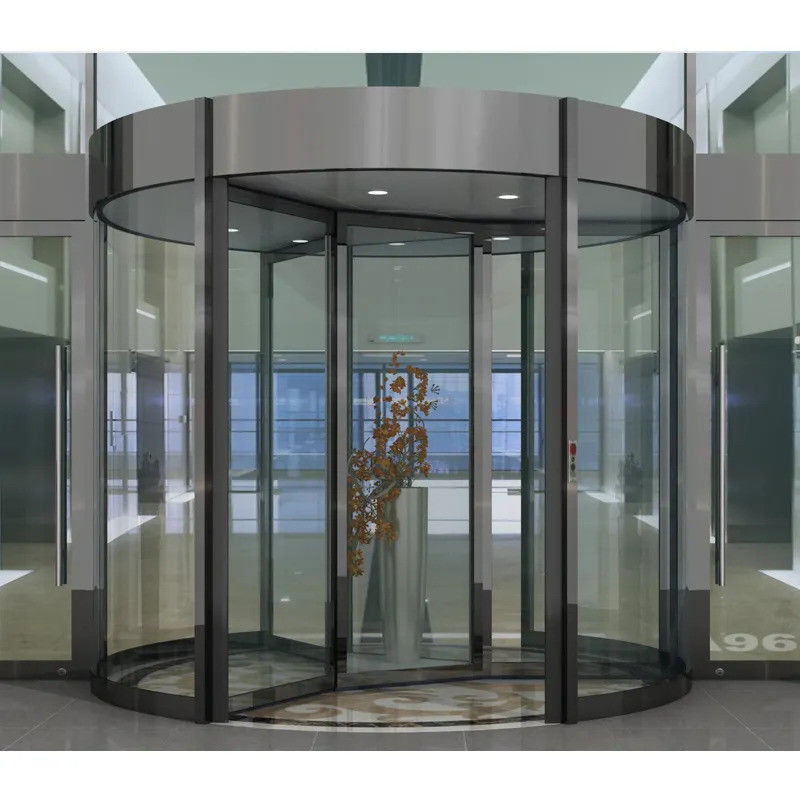 Porta girevole conveniente e automatica per l'accesso sicuro e moderno agli edifici commerciali