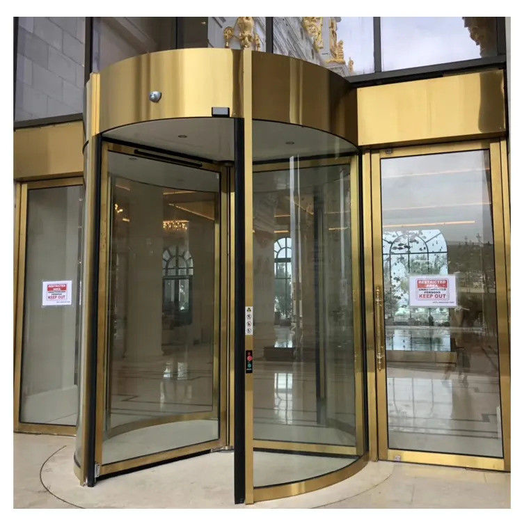 Porta girevole conveniente e automatica per l'accesso sicuro e moderno agli edifici commerciali