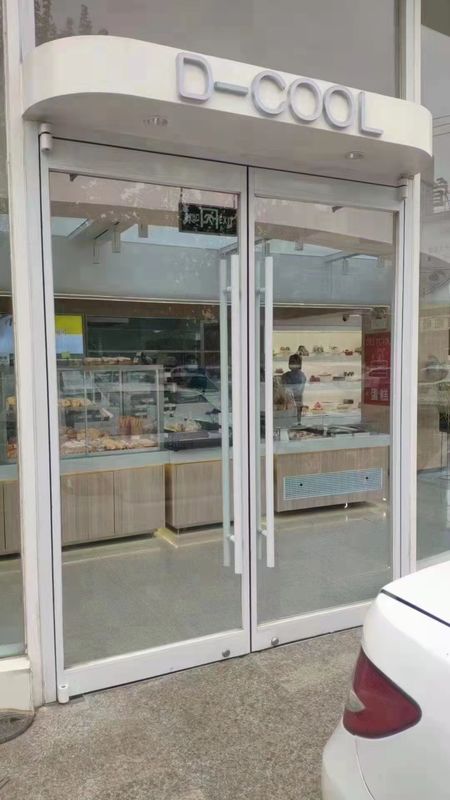 Porta a doppio perno senza telaio 36 pollici porta oscillante automatica KFC Doors