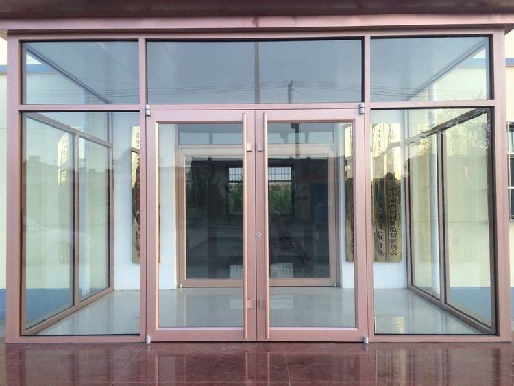 OEM UPVC inossidabile stell alluminio doppio swing porte kfc porta 1,2 mm di spessore