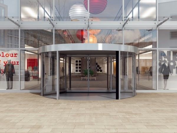 Dimensioni standard e personalizzate Porta girevole automatica con finitura in acciaio inossidabile
