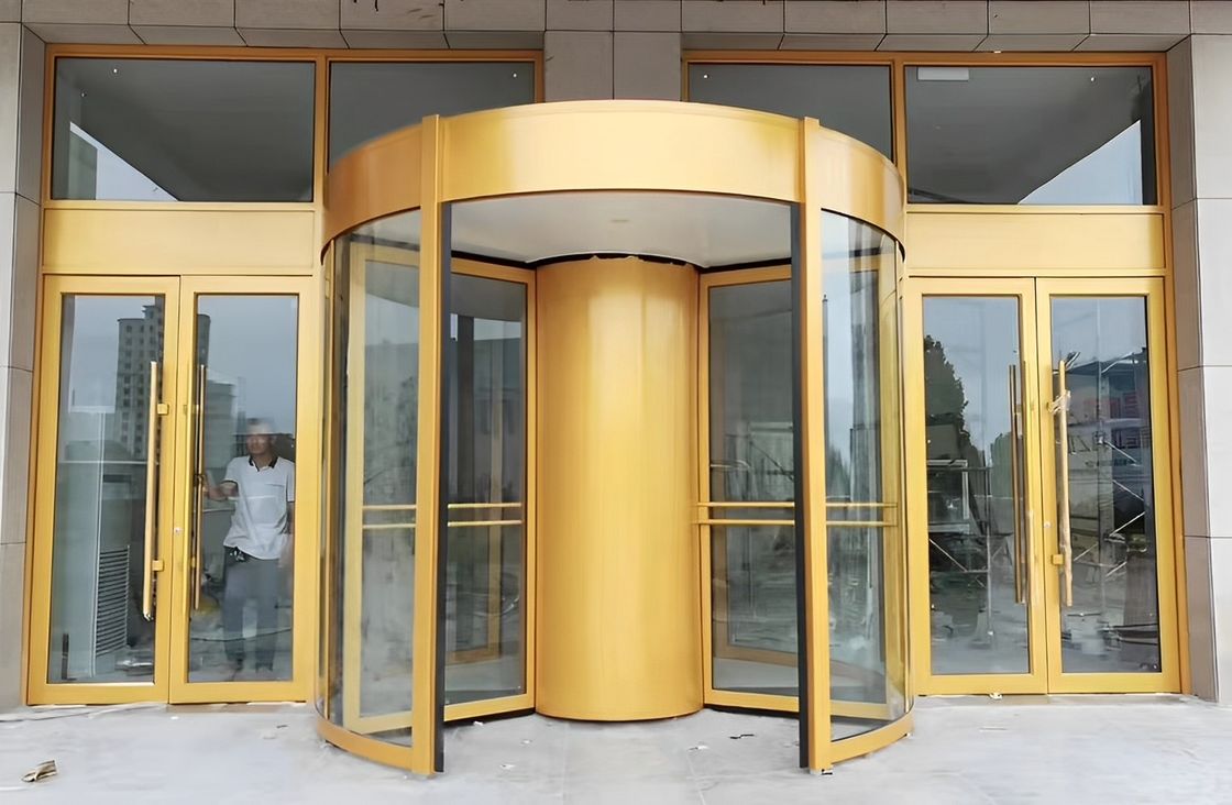 Fabbricante Porta girevole completamente automatica a vetro a autoinduzione per hotel Edificio commerciale