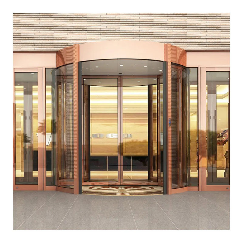 Controllo di accesso sicuro e facile Commerciale 2/3/4 Ali Cristallo Vetro Manuale Porta girevole automatica
