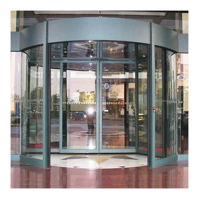 Controllo di accesso sicuro e facile Commerciale 2/3/4 Ali Cristallo Vetro Manuale Porta girevole automatica